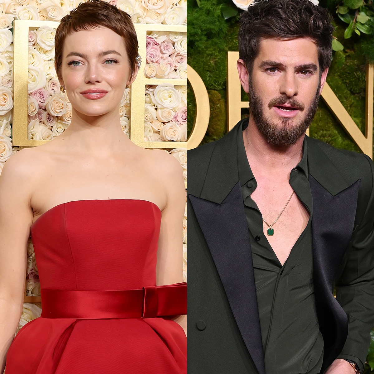 Emma Stone, Andrew Garfield, 2025 Golden Globe Awards