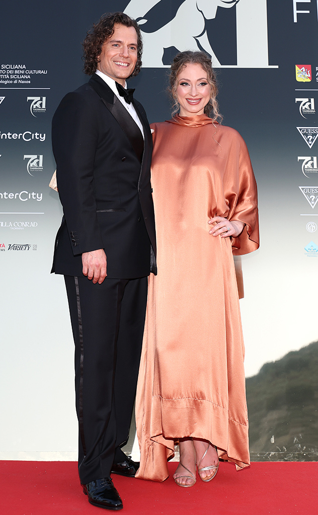 Henry Cavill and Natalie Viscuso attend the 71st Taormina Film Festival