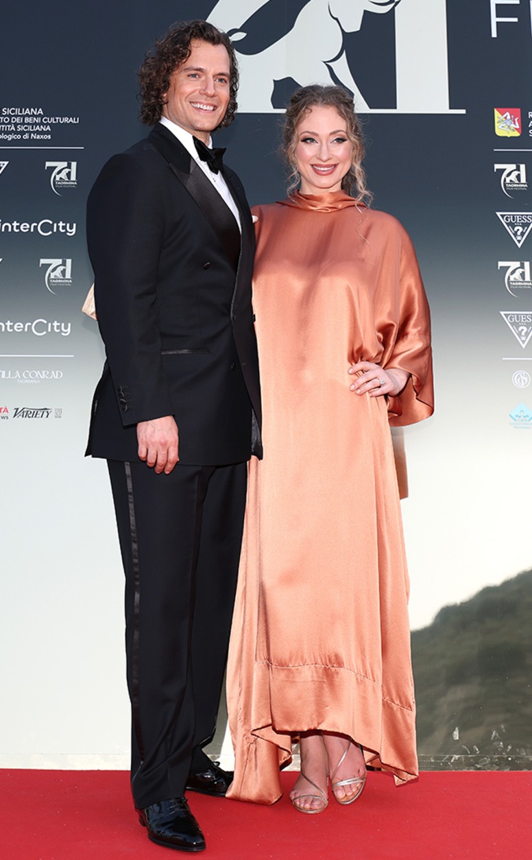 Henry Cavill and Natalie Viscuso attend the 71st Taormina Film Festival