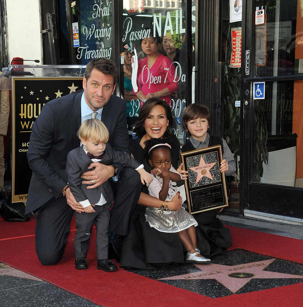 Peter Hermann, Andrew Hermann, Amaya Hermann, Mariska Hargitay, August Hermann