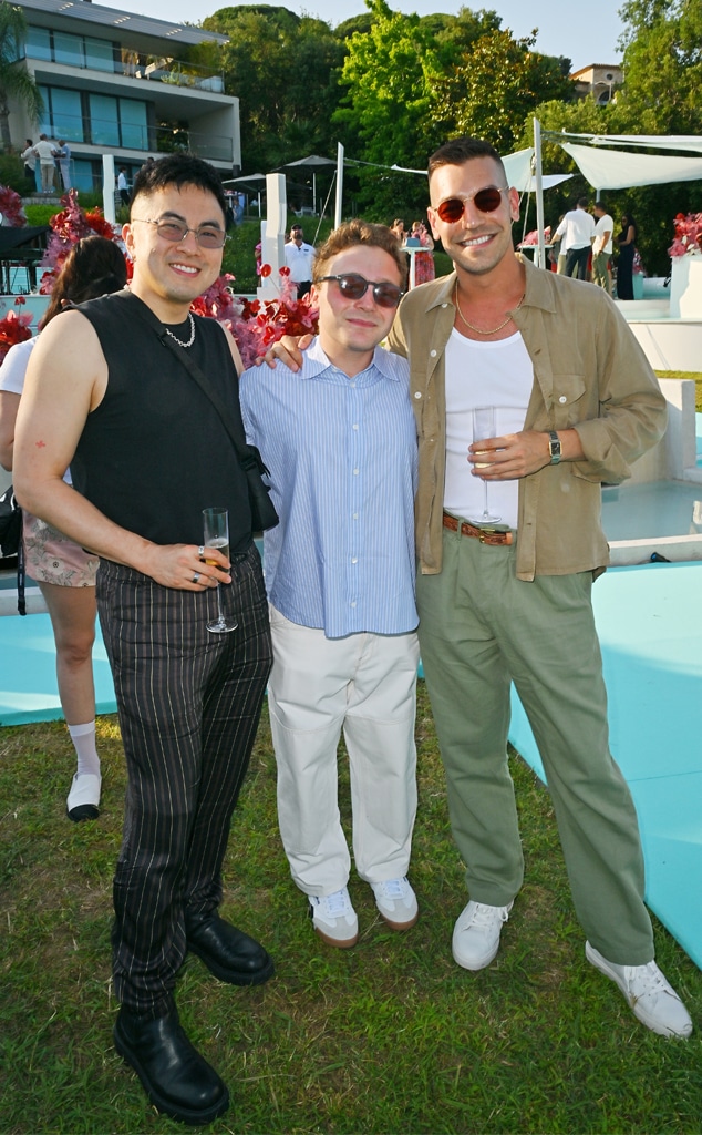 Bowen Yang, Jake Shane and Matt Rogers attend Spotify event during Cannes Lions 2025