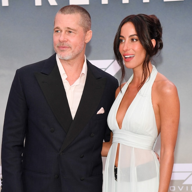 Brad Pitt, Ines de Ramon at the F1 premiere in New York