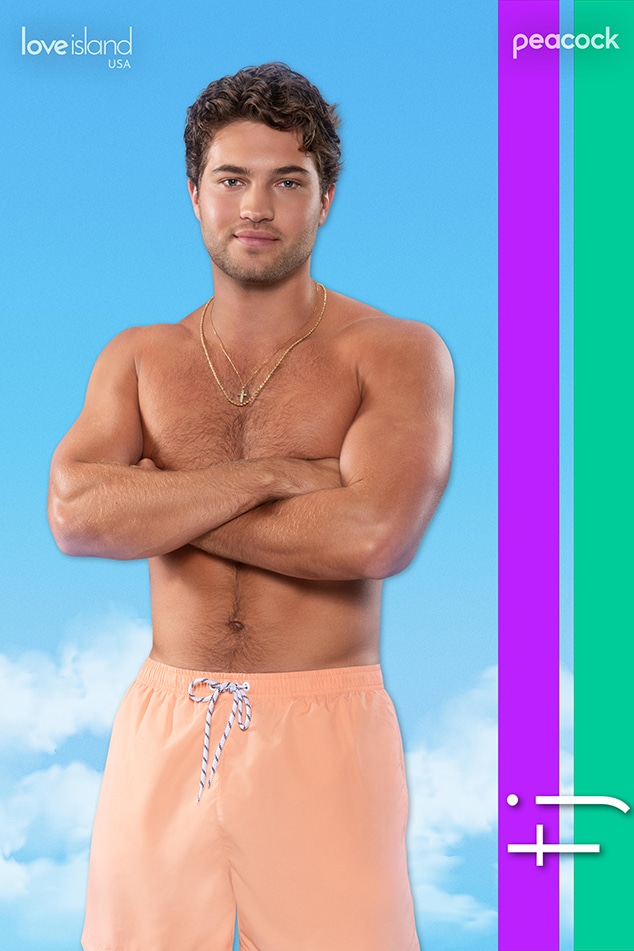 Love Island USA Season 7 Cast, Peacock, LOVE ISLAND USA, Thomas John TJ" Palma, Andreina Santos