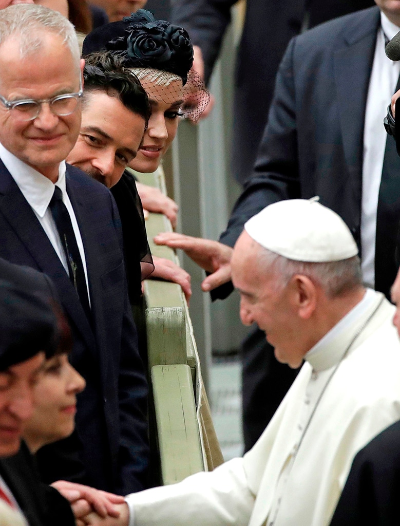 Katy Perry, Orlando Bloom, Pope Francis, 2018