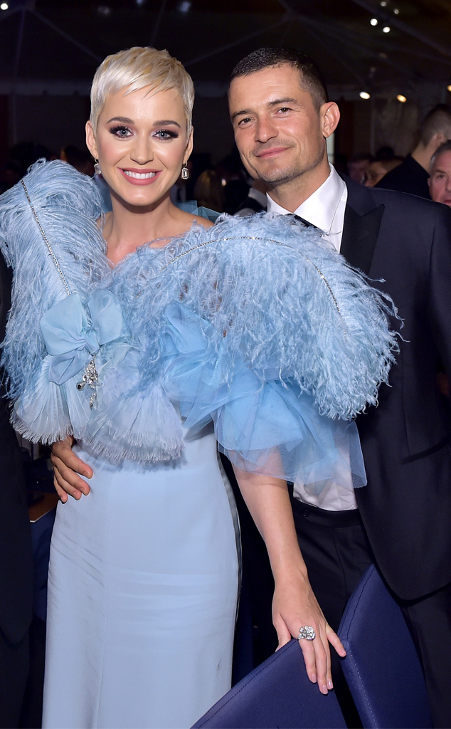 Katy Perry, and Orlando Bloom attend amfAR Gala Los Angeles 2018, October 18 2018