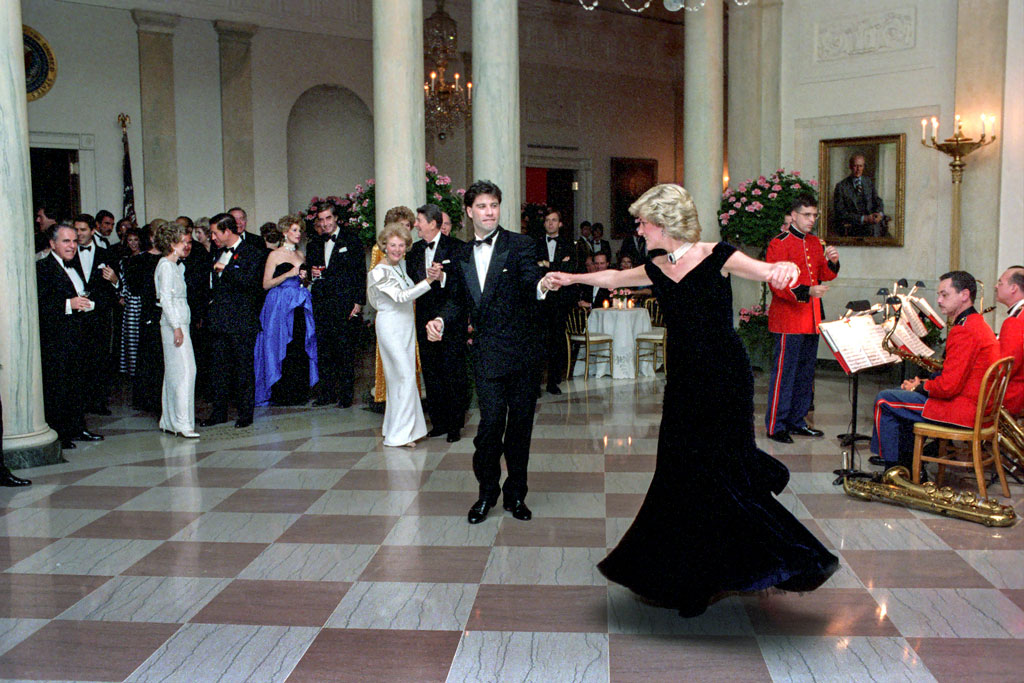 Princess Diana, John Travolta, 1985