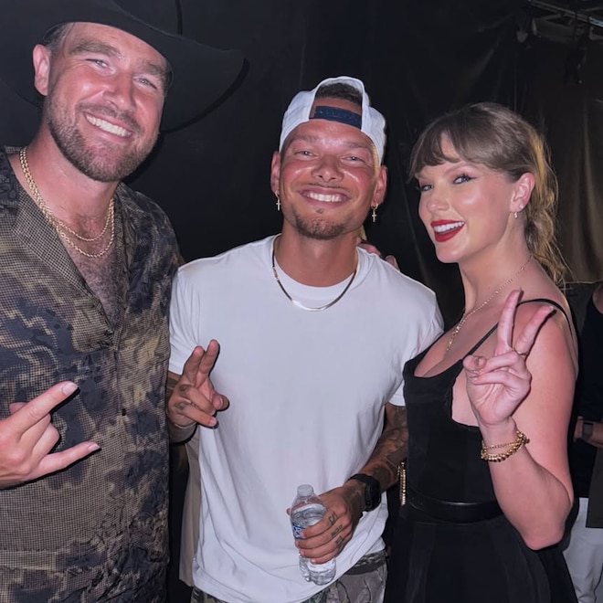 Taylor Swift performs with Kane Brown at Travis Kelce's Tight End University