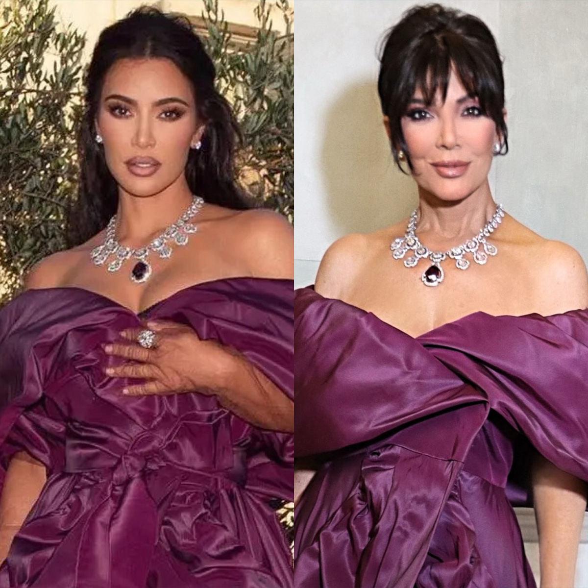 Kris Jenner Wears Same Kim Kardashian Gown, image size:1200x1200