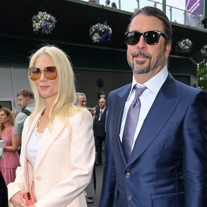 Jordyn Blum and Dave Grohl at Wimbledon 2025