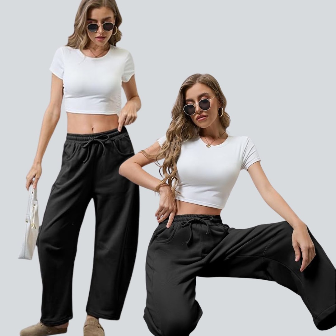 E!’s Bestselling Barrel-Leg Sweats Are Comfy and Chic & on Sale for Early Prime Day E!’s Bestselling Barrel-Leg Sweats Are Comfy and Chic & on Sale for Early Prime Day