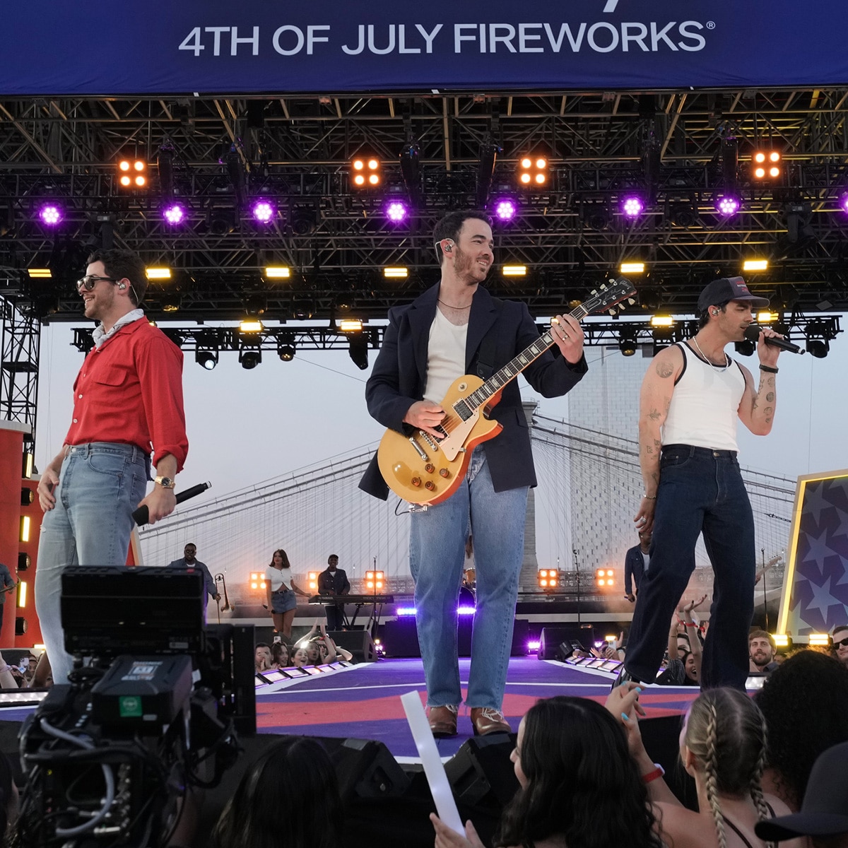 Jonas Brothers Perform at the Macy's 4th of July Fireworks