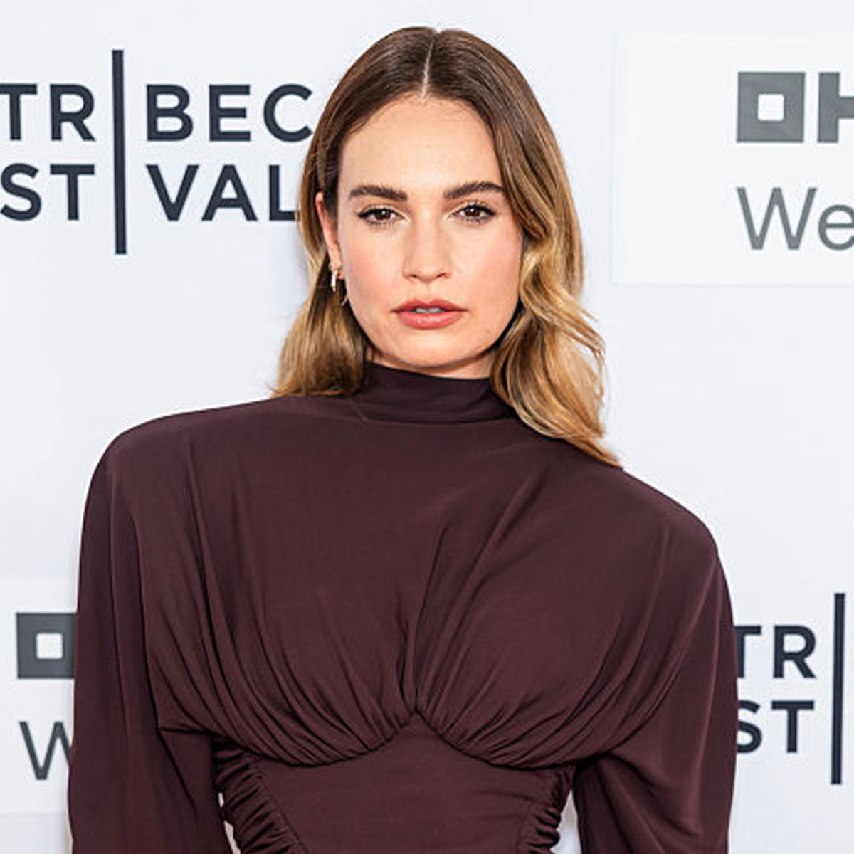 Lily James Looks Unrecognizable With Dark Blue Hair Transformation