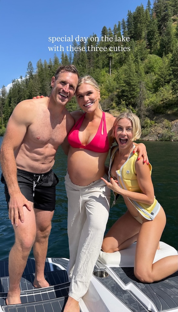 Julianne Hough Reunites With Ex Brooks Laich & His Pregnant Fiancée for Sweet Lake Day!