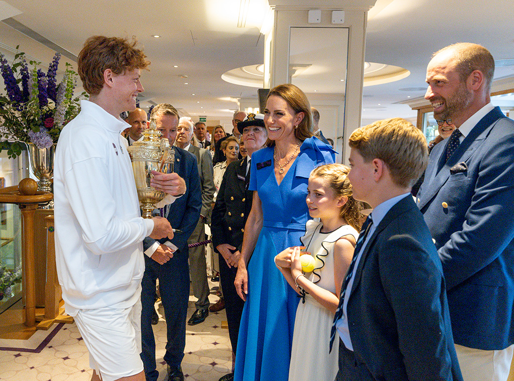 Kate Middleton, Prince William, Princess Charlotte, Prince George, Jannik Sinner 