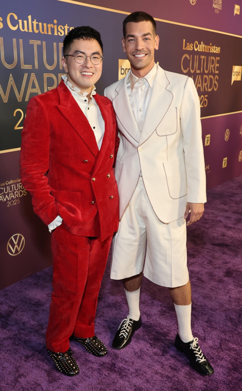 Bowen Yang and Matt Rogers attend Las Culturistas Culture Awards 2025