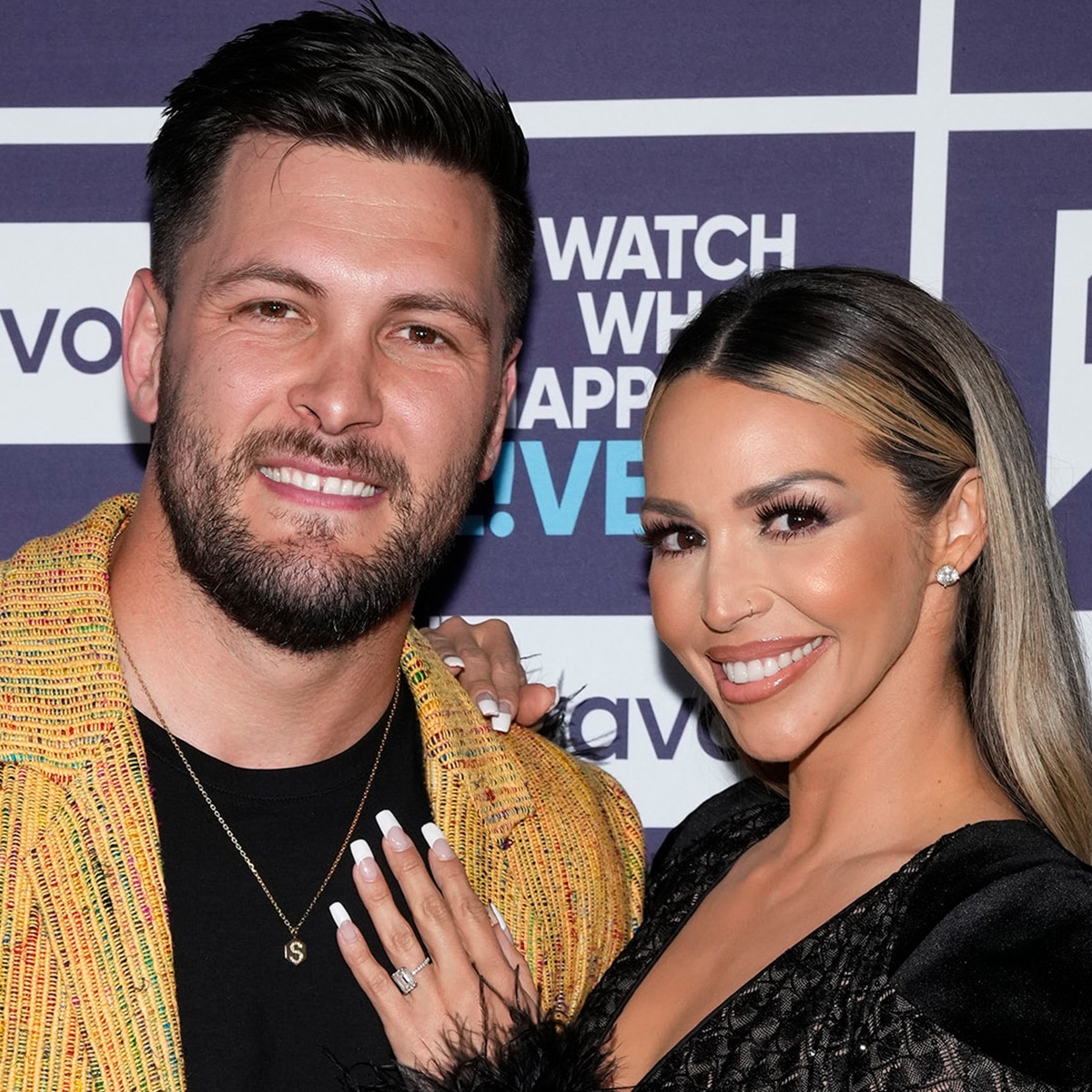 Scheana Shay & Brock Davies in April 2024