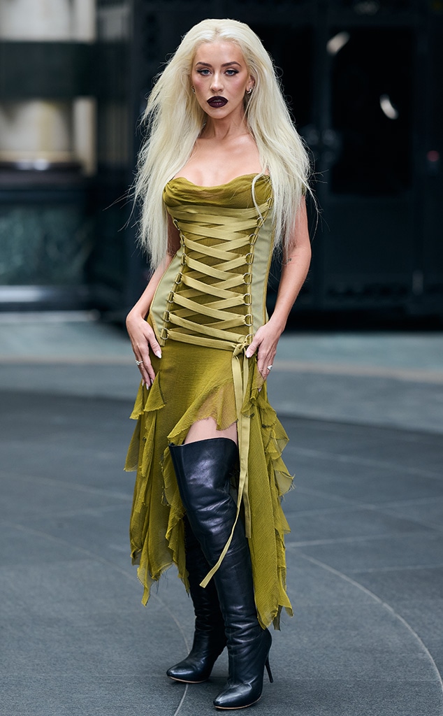 Christina Aguilera Wears Hulk Outfit With Strap-on Dildo at L.A. Pride Christina Aguilera Wears Hulk Outfit With Strap-on Dildo at L.A. Pride