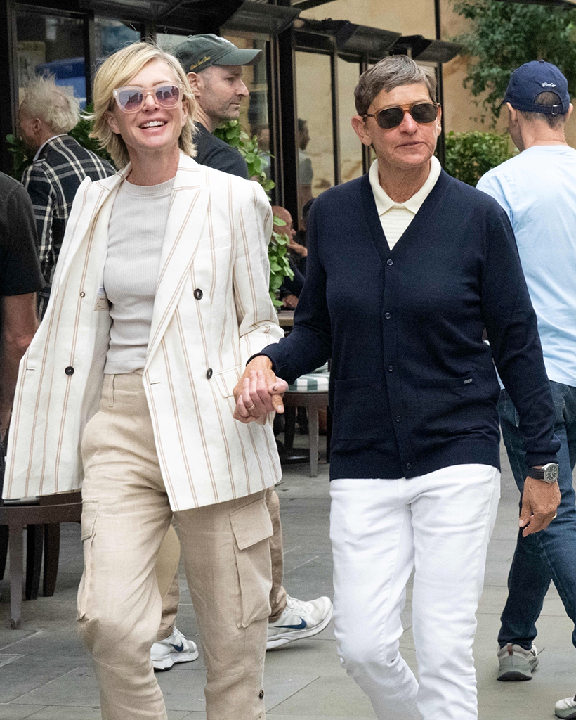 Ellen DeGeneres, Portia de Rossi's London Rare Outing, image size:820x1024