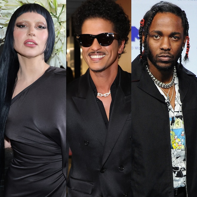 Lady Gaga, Bruno Mars, Kendrick Lamar