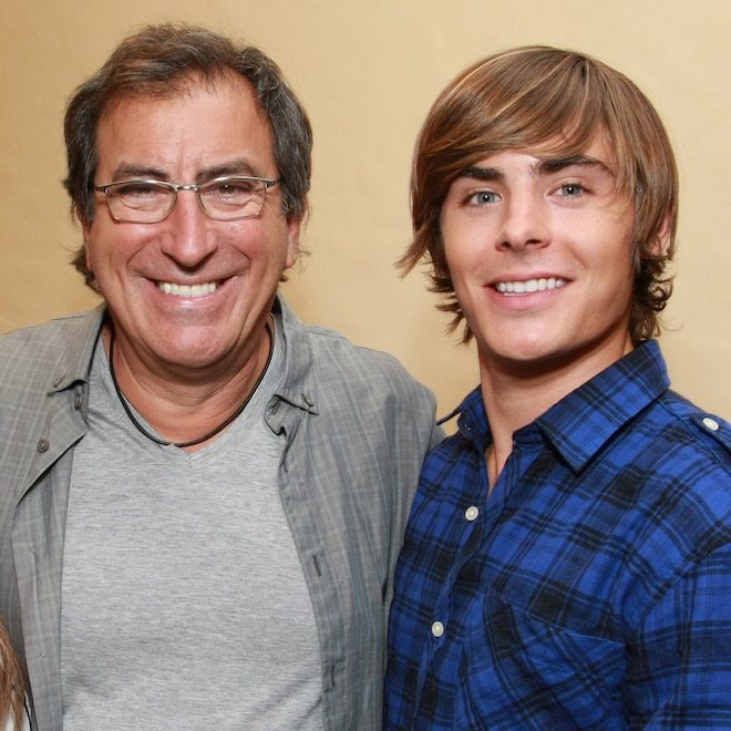 Zac Efron and High School Musical Director Kenny Ortega in 2008