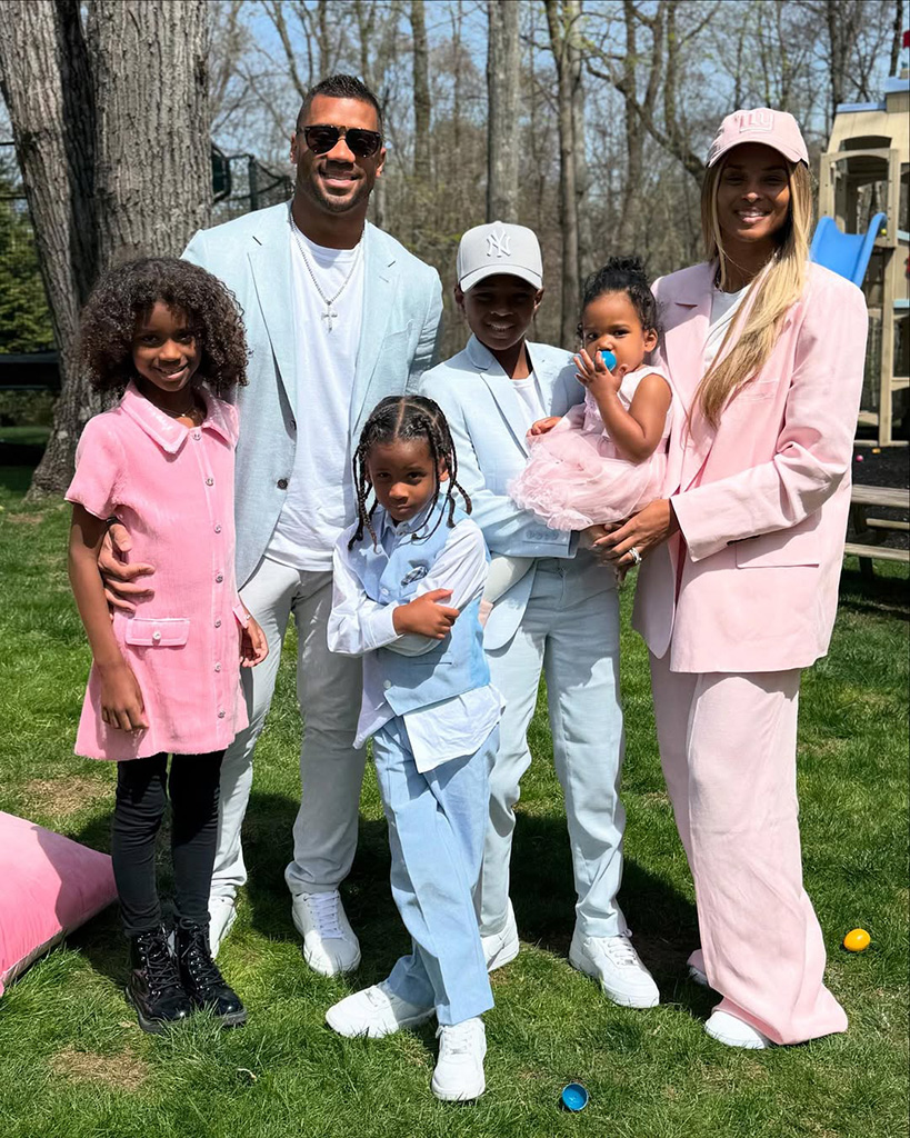 Ciara, Russell Wilson, Future Zahir Wilburn, Win Wilson, Amora Wilson, Sienna Wilson
