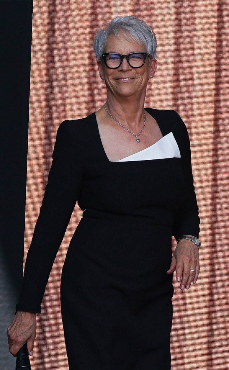 Jamie Lee Curtis attends the 'Storytelling that wins hearts and minds' session on Plaza stage
