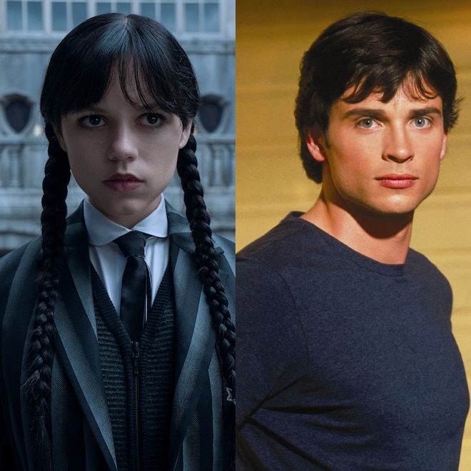 Wednesday, Jenna Ortega, Wednesday Addams, Smallville, Tom Welling, Kristin Kreuk, Clark Kent, Lana Laing