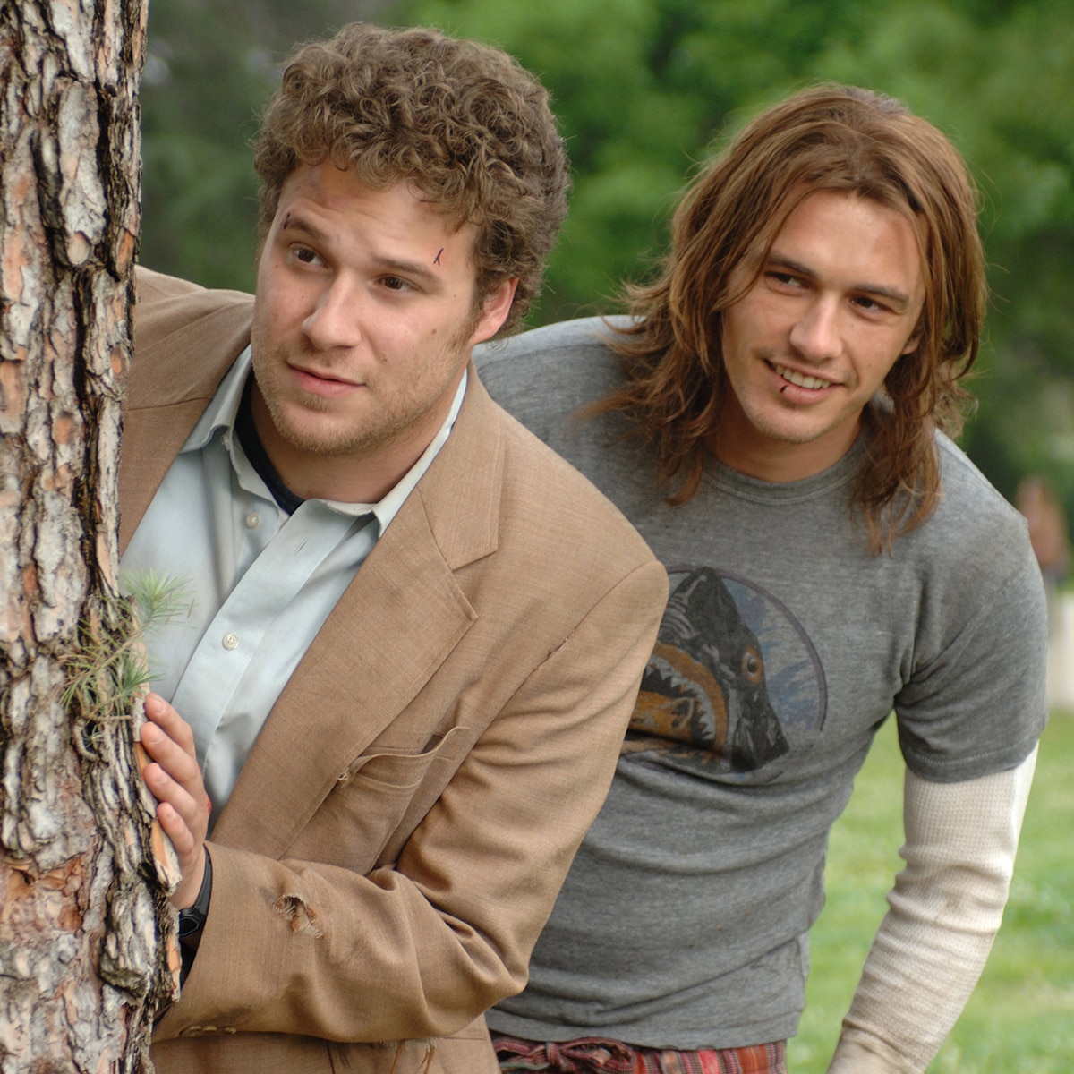 Seth Rogen and James Franco play in the 2008 Pineapple Express film.