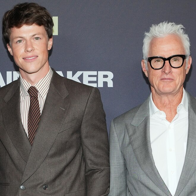 Milo Callaghan and John Slattery at The Rainmaker NYC Premiere August 11