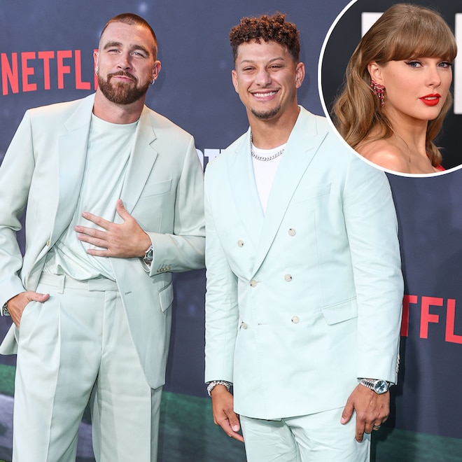 Travis Kelce, Patrick Mahomes, Taylor Swift