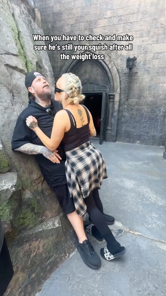 Bunnie Xo slams into her husband Jelly Roll.