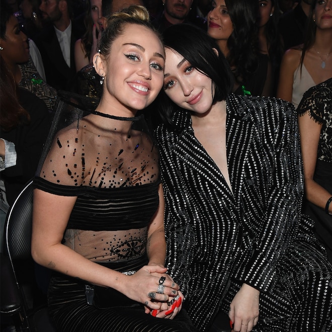Miley Cyrus and Noah Cyrus during the 61st Annual GRAMMY Awards