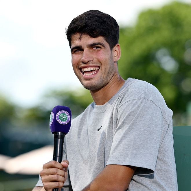 Carlos Alcaraz at Wimbledon 2025