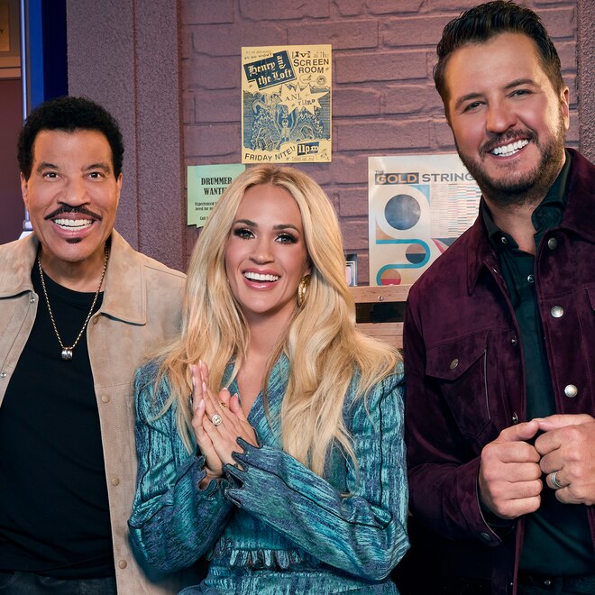 ABC’s American “Idol stars Ryan Seacrest, Lionel Richie, Carrie Underwood, and Luke Bryan.