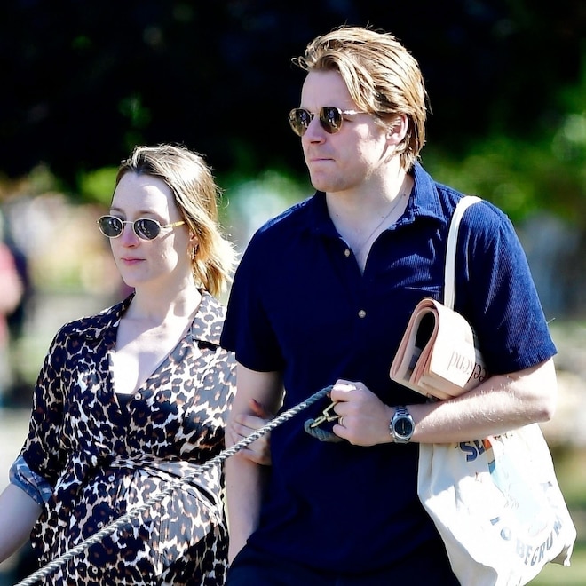 Pregnant Saoirse Ronan Showcases Baby Bump During Stroll With Jack Lowden, August 25 2025