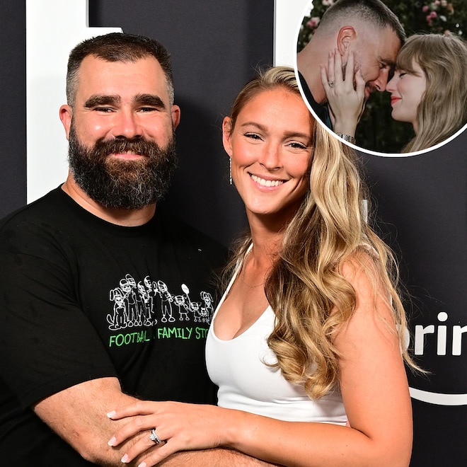 Jason Kelce, Kylie Kelce, Taylor Swift, Travis Kelce, Engagement