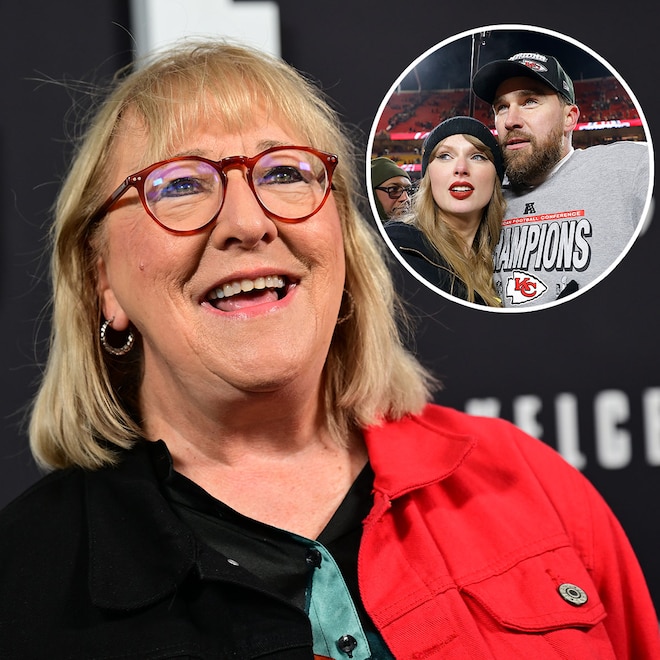 Donna Kelce, Taylor Swift, Travis Kelce at AFC Championship 2025