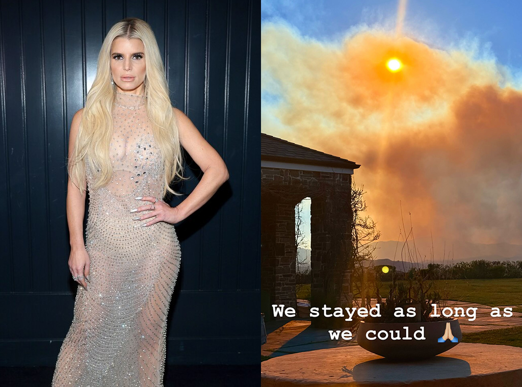 Jessica Simpson, LA Fires