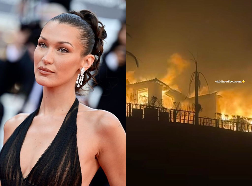 Bella Hadid, LA Fires