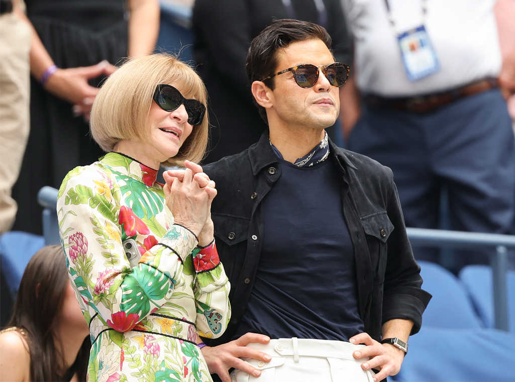 Anna Wintour and Rami Malek, US Open 2025, celebrity sightings