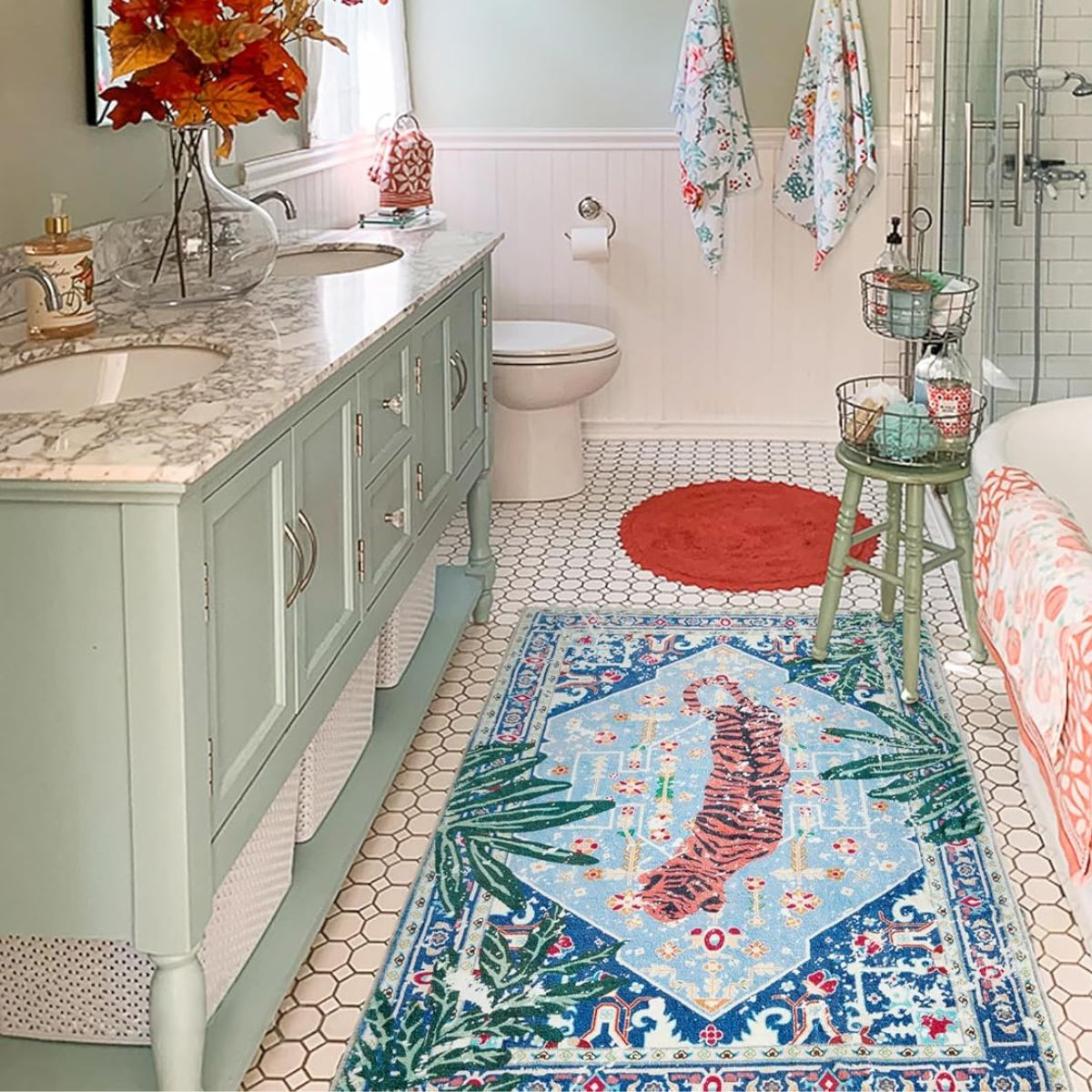 These Chic Bath Mats and Bathroom Rugs Are Anything but Boring