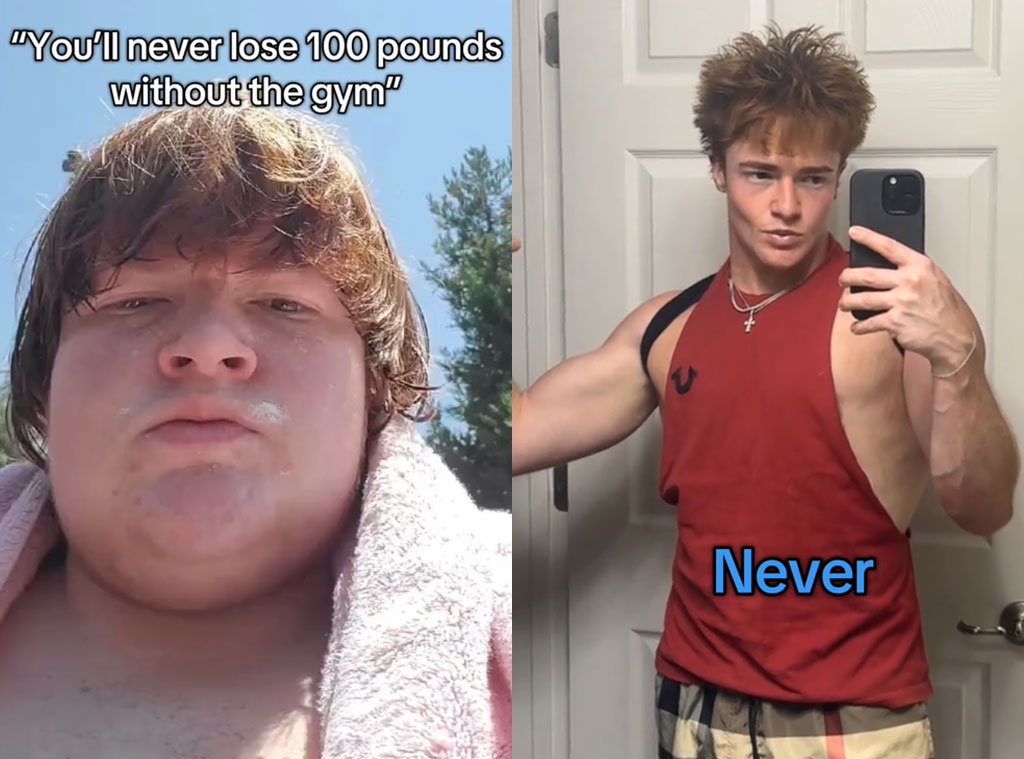 Trevor Larcom showcases weight loss in TikTok video
