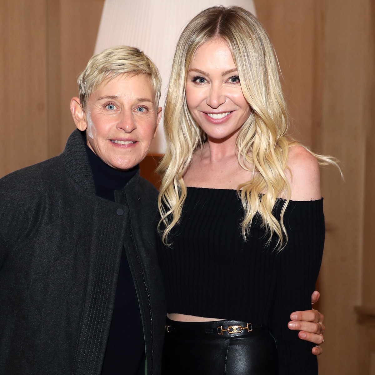 Ellen DeGeneres Debuts Darkest Hair Yet During Rare Public Outing