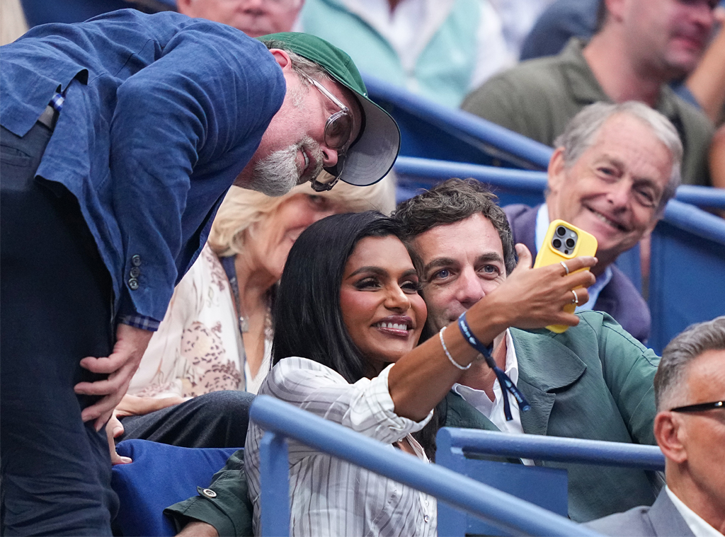 Rainn Wilson, Mindy Kaling, and B.J. Novak, US Open 2025