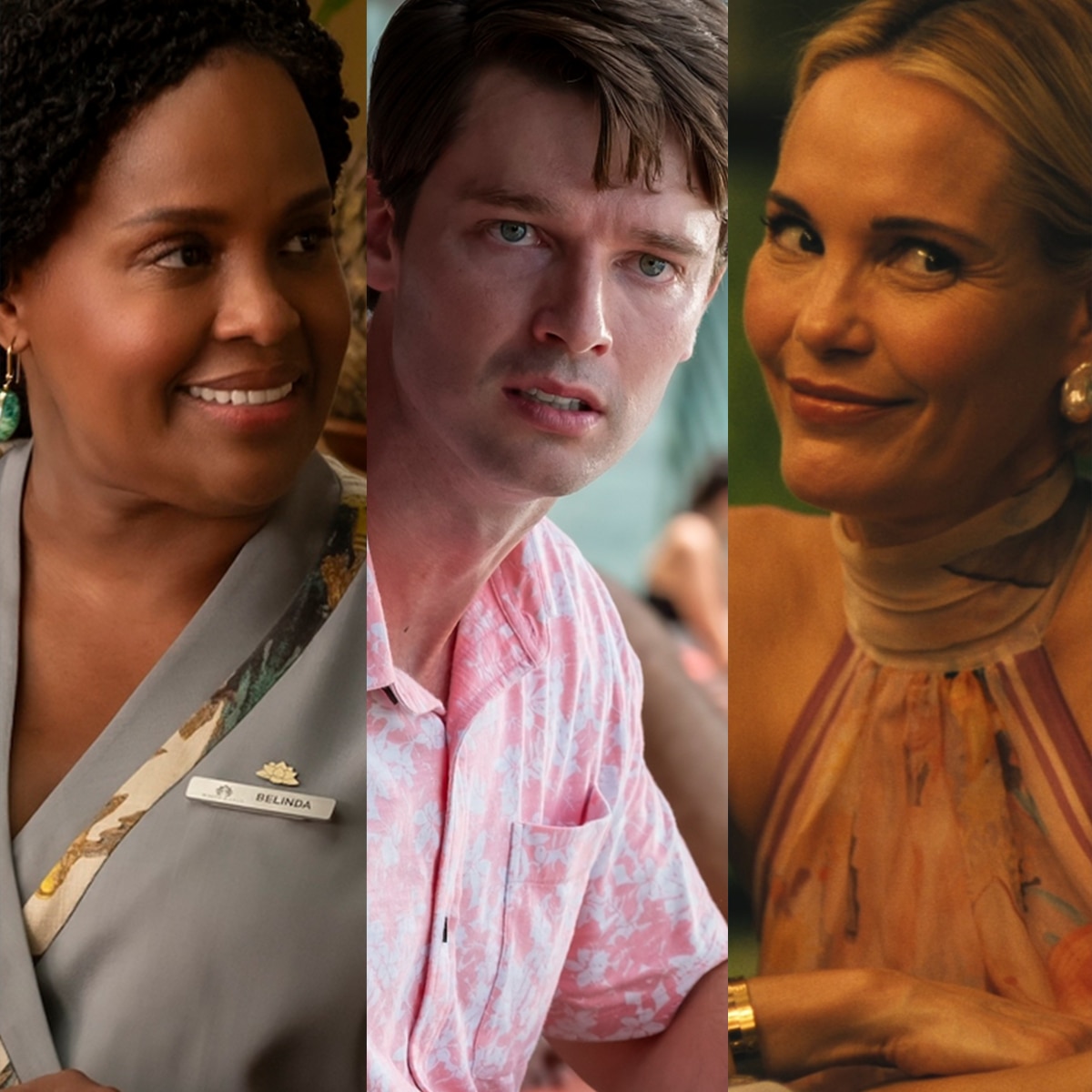 Natasha Rothwell, Patrick Schwarzenegger, Leslie Bibb, The White Lotus