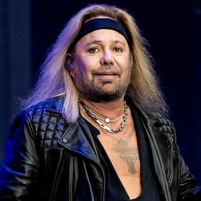 Vince Neil performs with Motley Crue at Marvel Stadium