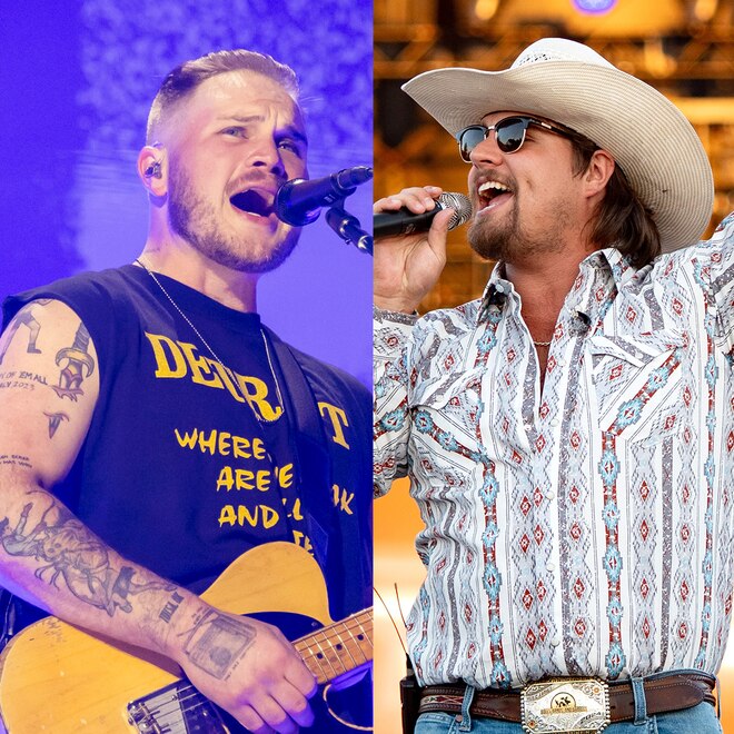Zach Bryan performs in support of his "The Quittin Time Tour 2024"; Gavin Adcock performs onstage at Country Thunder Wisconsin