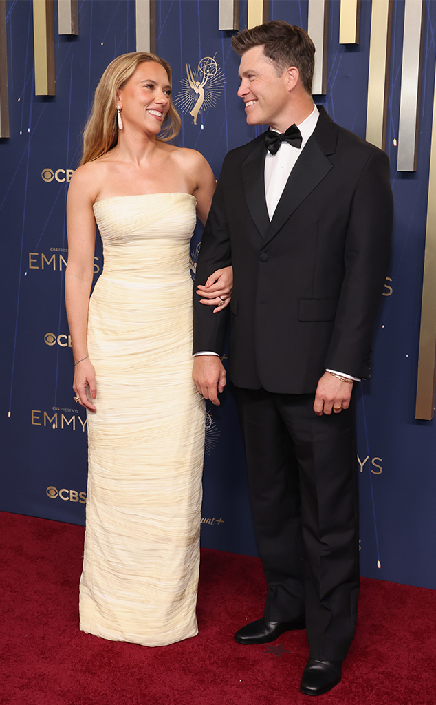 Scarlett Johansson and Colin Jost Attend 2025 Emmys