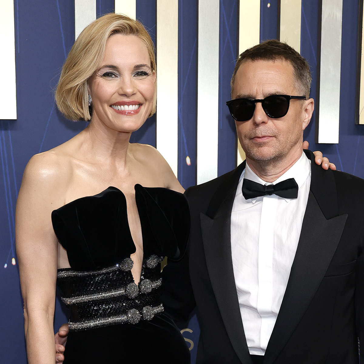 Leslie Bibb & Sam Rockwell Have Glamorous Date Night at 2025 Emmys