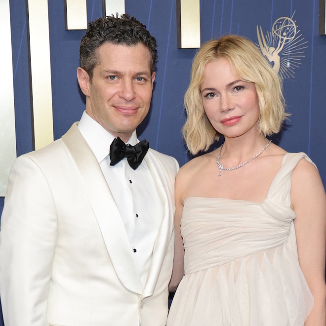 Thomas Kail and Michelle Williams at 2025 Emmys